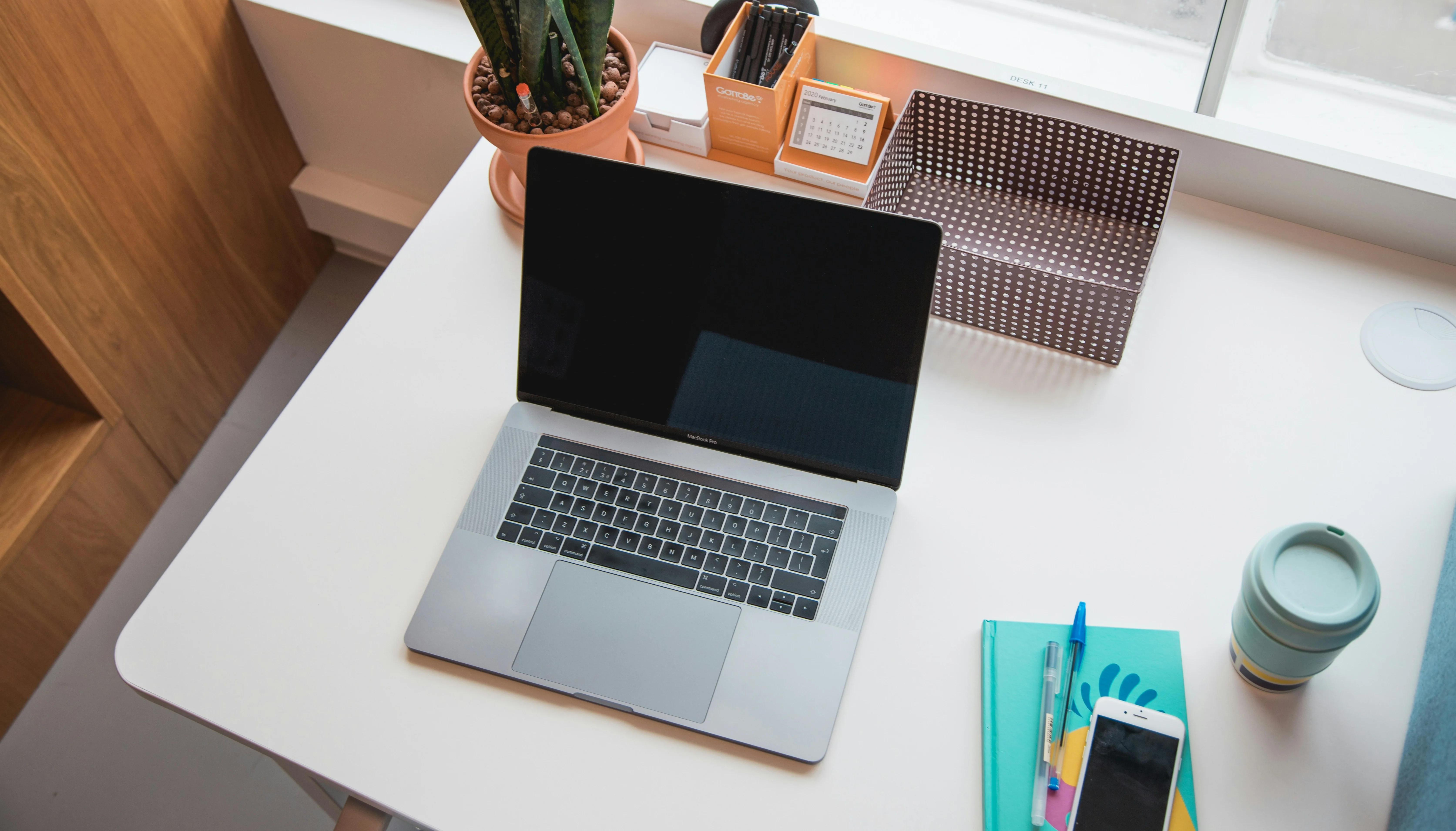 Picture of a desk with a PC